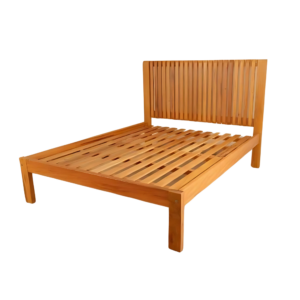 Cama Ripada Queen em Peroba Rosa - Image 1